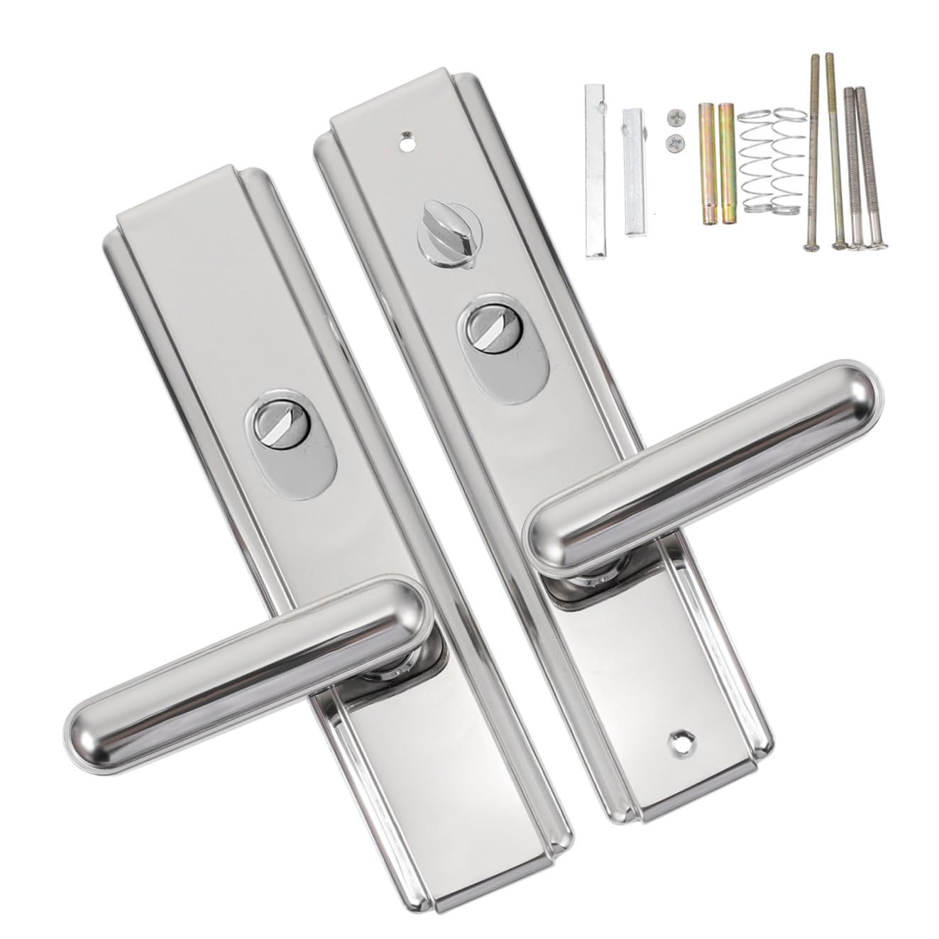 Poignée de porte acier inoxydable au design architectural épuré
