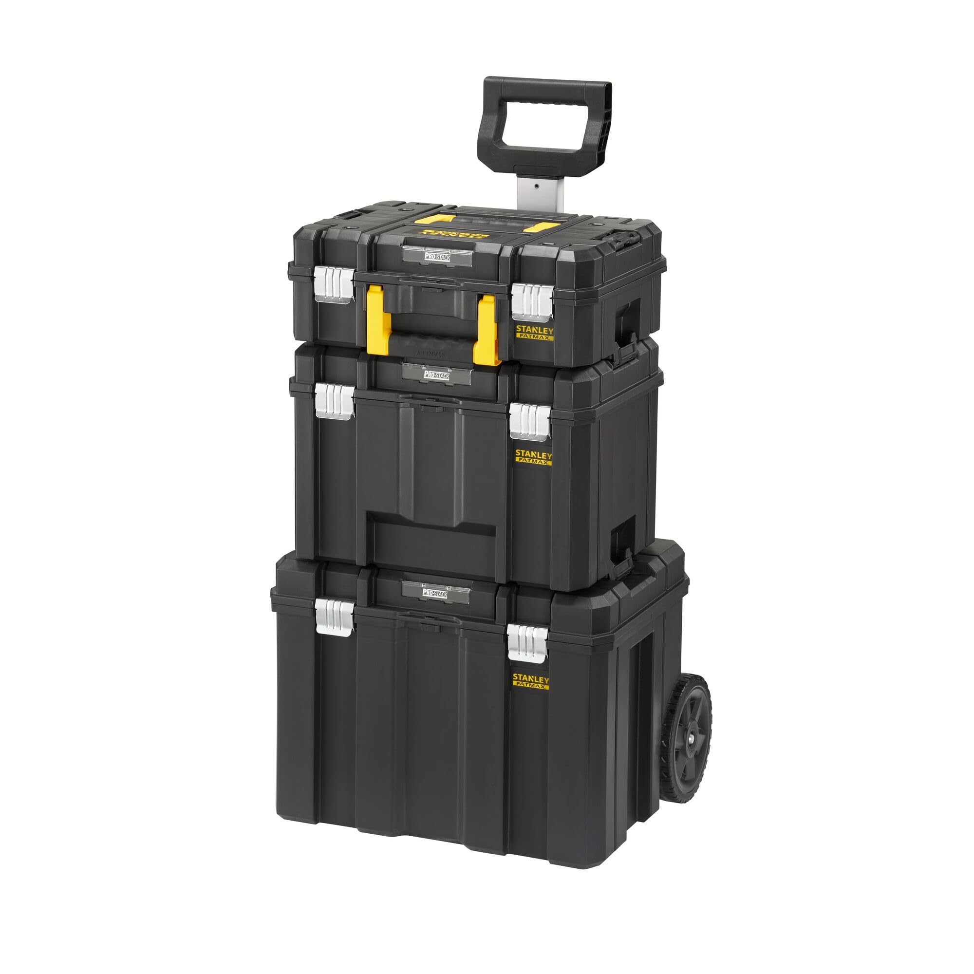 STANLEY Torre PRO-STACK 3 piezas: FMST1-71966 (sin espuma) + FMST1-71971 + FMST1-75753 pour pros et bricoleurs, idéal pour assemblage résistant, norme technique