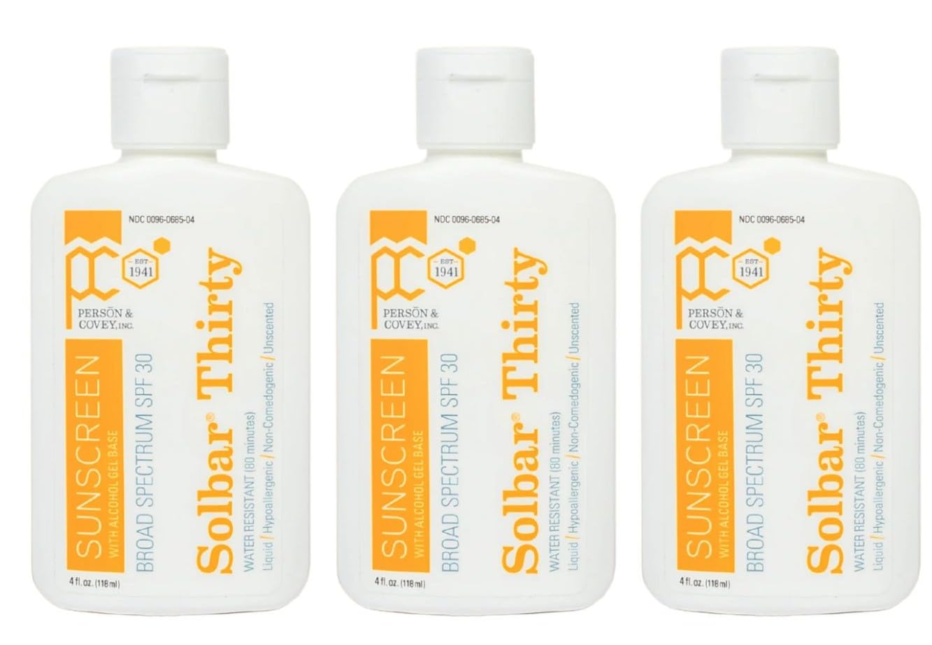 Solbar PF Sunscreen Liquid SPF 30 4 oz (Pack of 3)