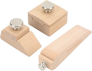Wooden Sanding Block, 3 Pcs Wooden Sanding Block Cuniform Quadrate Bevel Wood Hand Sanding Block Clip Leather Craft Edge Sanding Tool