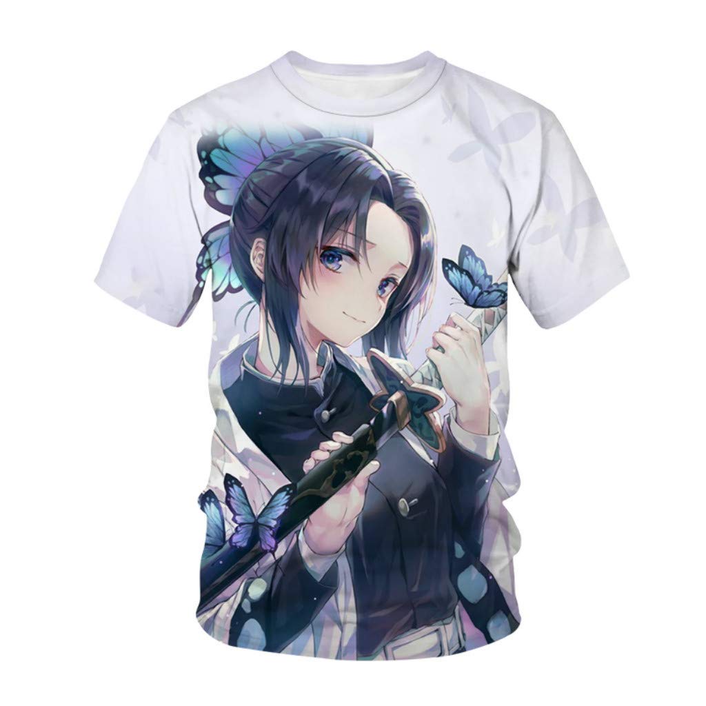 DAQAXGAOAnime Cosplay Tee Tops Womens T-Shirt, 3D Printed Polyester Cotton Crew Neck Top Blouse Summer Ladies Short Sleeve T-Shirt
