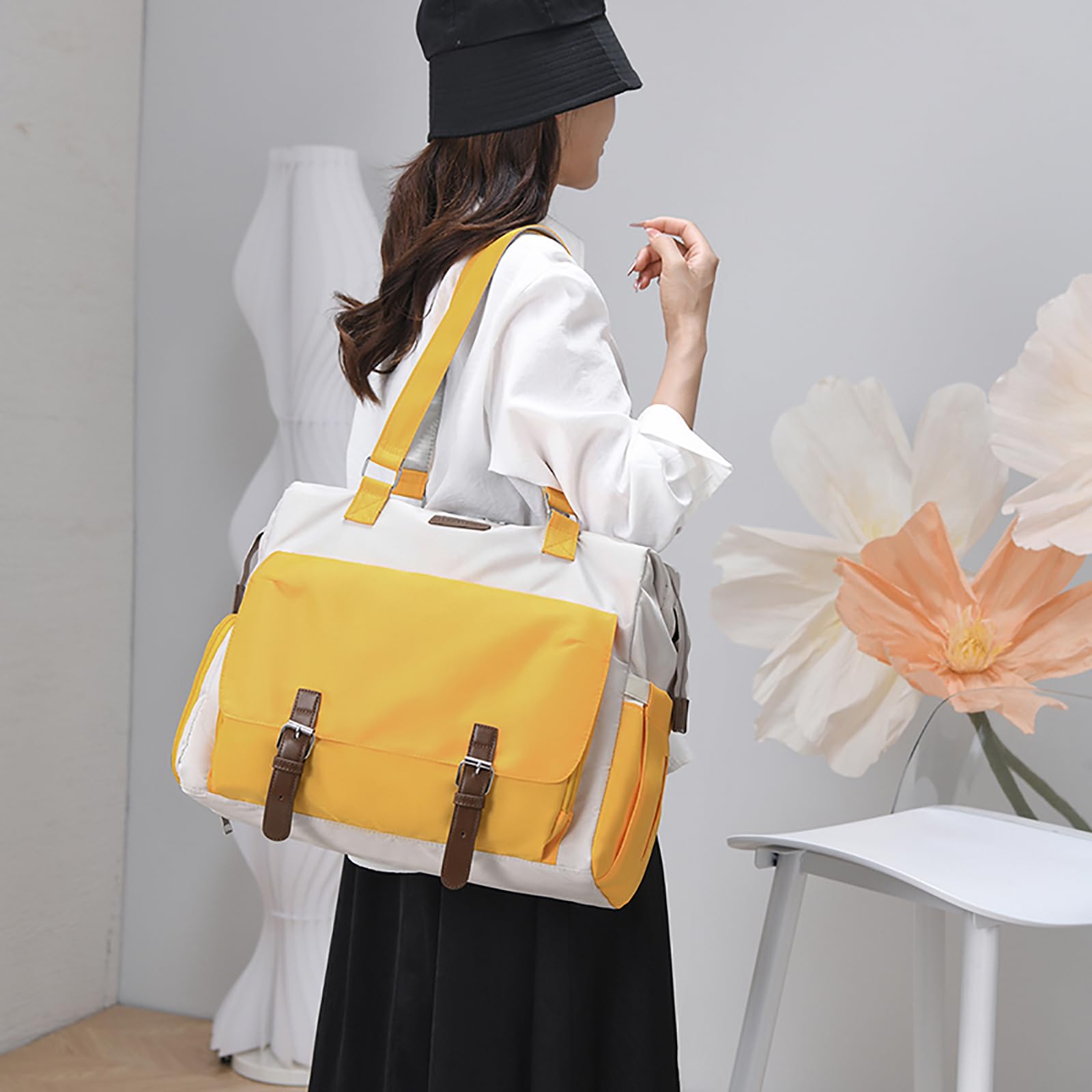 Mochila cambiadora de pañales para bebé, bolsas grandes para pañales para mamá y papá, elegante bolsa de viaje que se convierte en mochila con correas para el hombro, verde