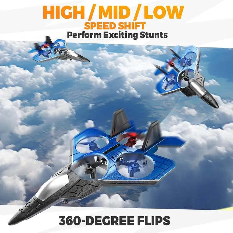 Image of Foam Remote Control RC Planes for Kids, RC Airplane Fighter Jet with Light, 360 Flip Fighter Jet Toys, Stunt Roll, Airplane Toy (Green)