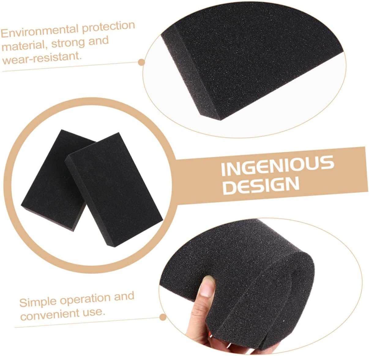 Zerodeko 12pcs Absorbent Car Wash Sponge Cleaning Tool for Auto Lint Quick-Drying for Painted for Vehicle Washing