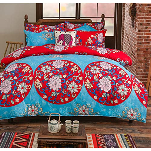 JQWUPUP Luxury Rich Flora Duvet Cover for King Bed - Image 2