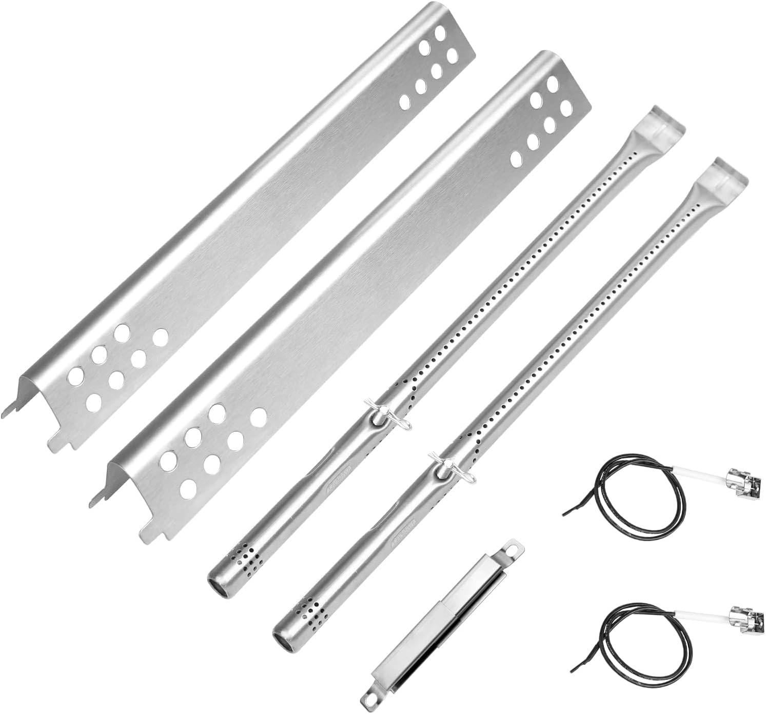 Uniflasy Grill Replacements for Charbroil Performance 2-Burner 463633316 463672016 463370719 463336016 463672216 463672419 463672019 463645015 Heat Plate Shield Grill Burner Igniter Crossover Tube