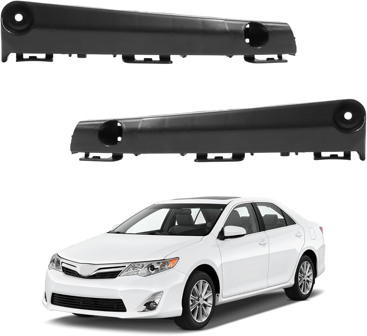 BXZ Front Bumper Cover Bracket Retainer Support Pair for Toyota Camry 2012 2013 2014 5253606120 5253506130