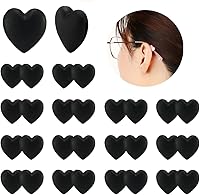 Vista 9 de 15 pares de ganchos para las orejas de gafas, antideslizantes, con forma de corazón, para sujetar las patillas de las gafas, para lentes de sol