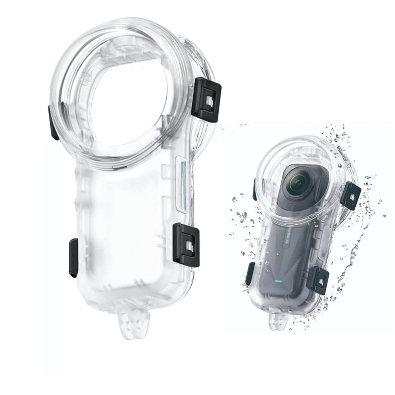 for Insta 360 x5 Case 60M/197ft X5 Underwater Invisible Dive Case Cover for Insta360 X5 Waterproof Diving Dive Cover Housing Shell with Bracket for