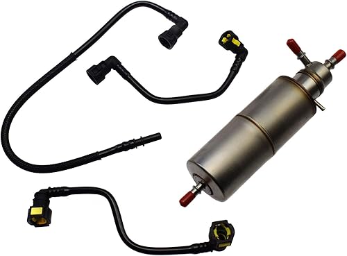 Miniatura 2 de 4 unids filtro de combustible+línea de combustible Kit de manguera para Mercedes W163 ML320 ML430 ML55 AMG V6 V8 1634770201