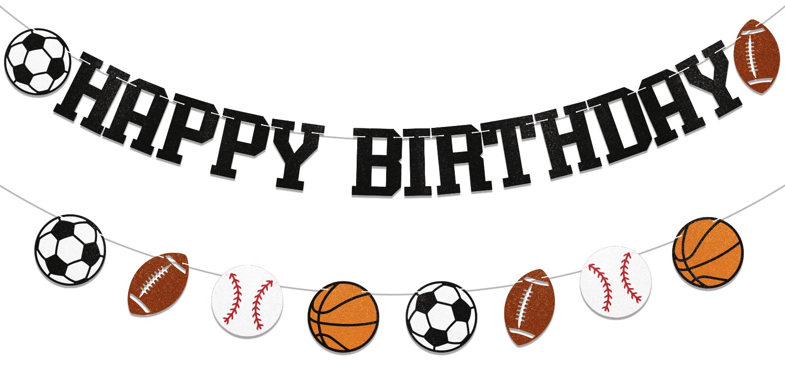 Volleybal feestdecoraties, 38 stuks sportthema verjaardagsfeestje benodigdheden gelukkige verjaardag banner volleybal achtergrond banner taart topper bunting opknoping banner ballonnen baby shower