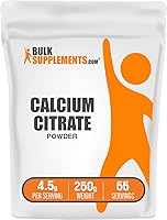 Vista 1 de BulkSupplements. com - Polvo de citrato de calcio - Suplementos de calcio para mujeres - Suplementos de calcio veganos - Polvo de calcio