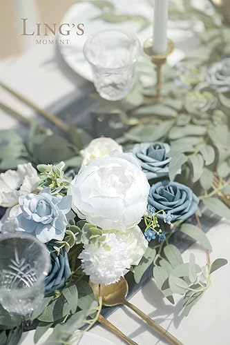 Miniatura 9 de Ling's moment - Guirnaldas artificiales de flores para centros de mesas de invitados