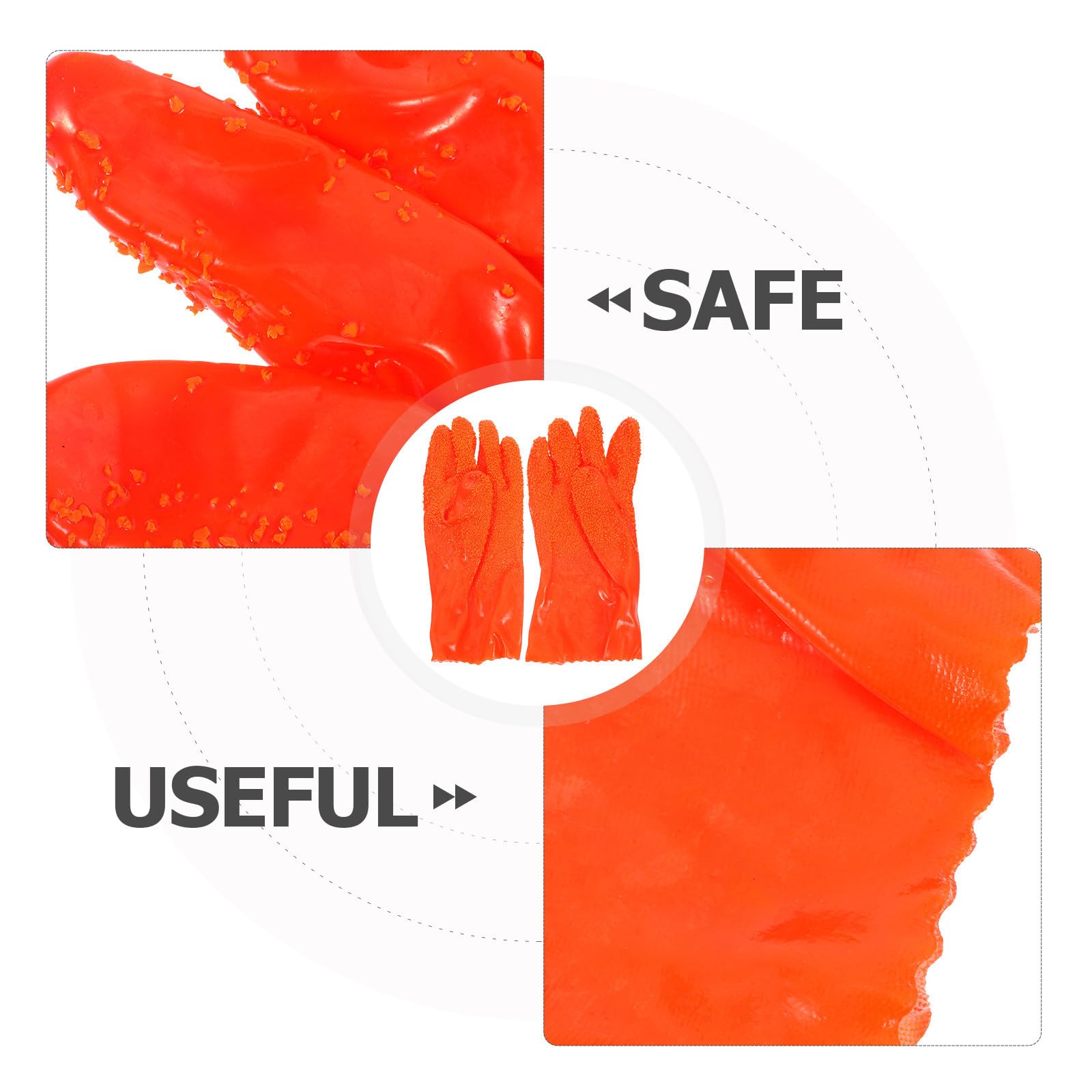 Alipis 6 Pares de Guantes Diseño Flexible y Resistentes Impermeables de Goma para Limpieza de Tuberías para Uso Industrial y Fontaneros