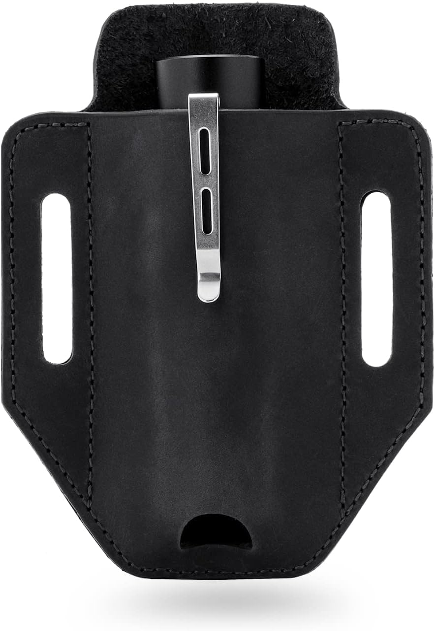 VIPERADE PJ31 - Étui en Cuir EDC Multifonctionnel pour Couteau Utilitaire, Ceinture et Lampe de Poche - Compatible avec Leatherman et Outils Multifonctionnels