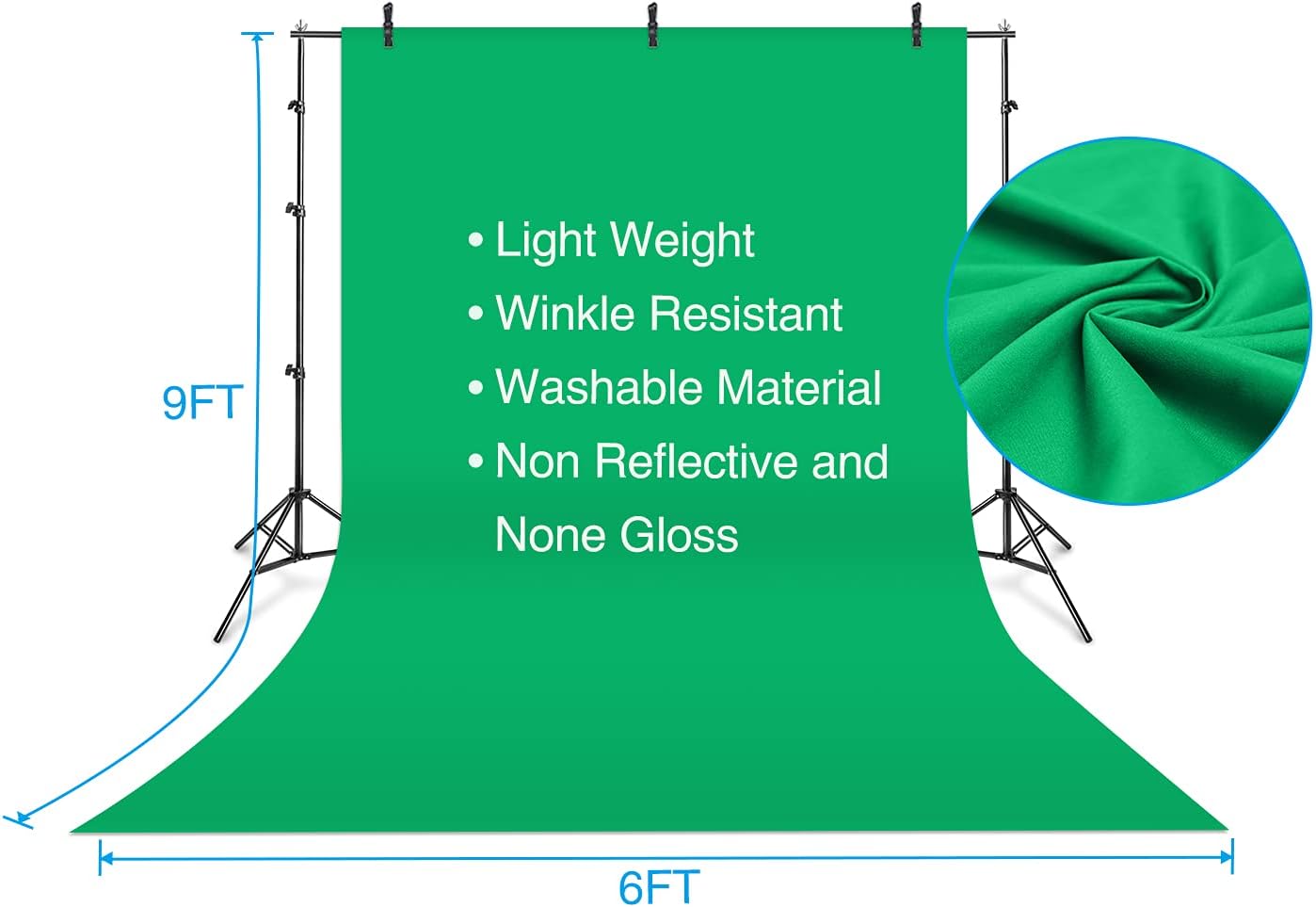 Flаѕh Sаlе Yesker Photography Lighting Umbrella Kit, 6x9ft Green Screen Kit Backdrop Continuous Lighting Umbrella, 8.5x10ft Background Support System for Studio Photo Portrait Video Streaming