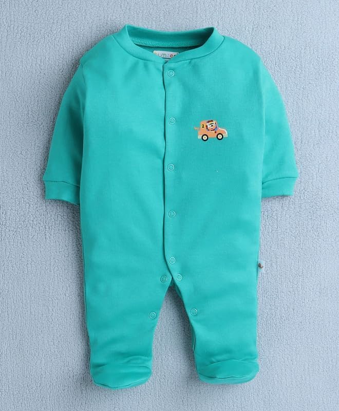 Image of 100% Cotton Rompers for New Born Baby Sleepsuits Jumpsuit Night Suits for Baby Boys & Girls |Onesies| Infant Clothes Pack Of 3