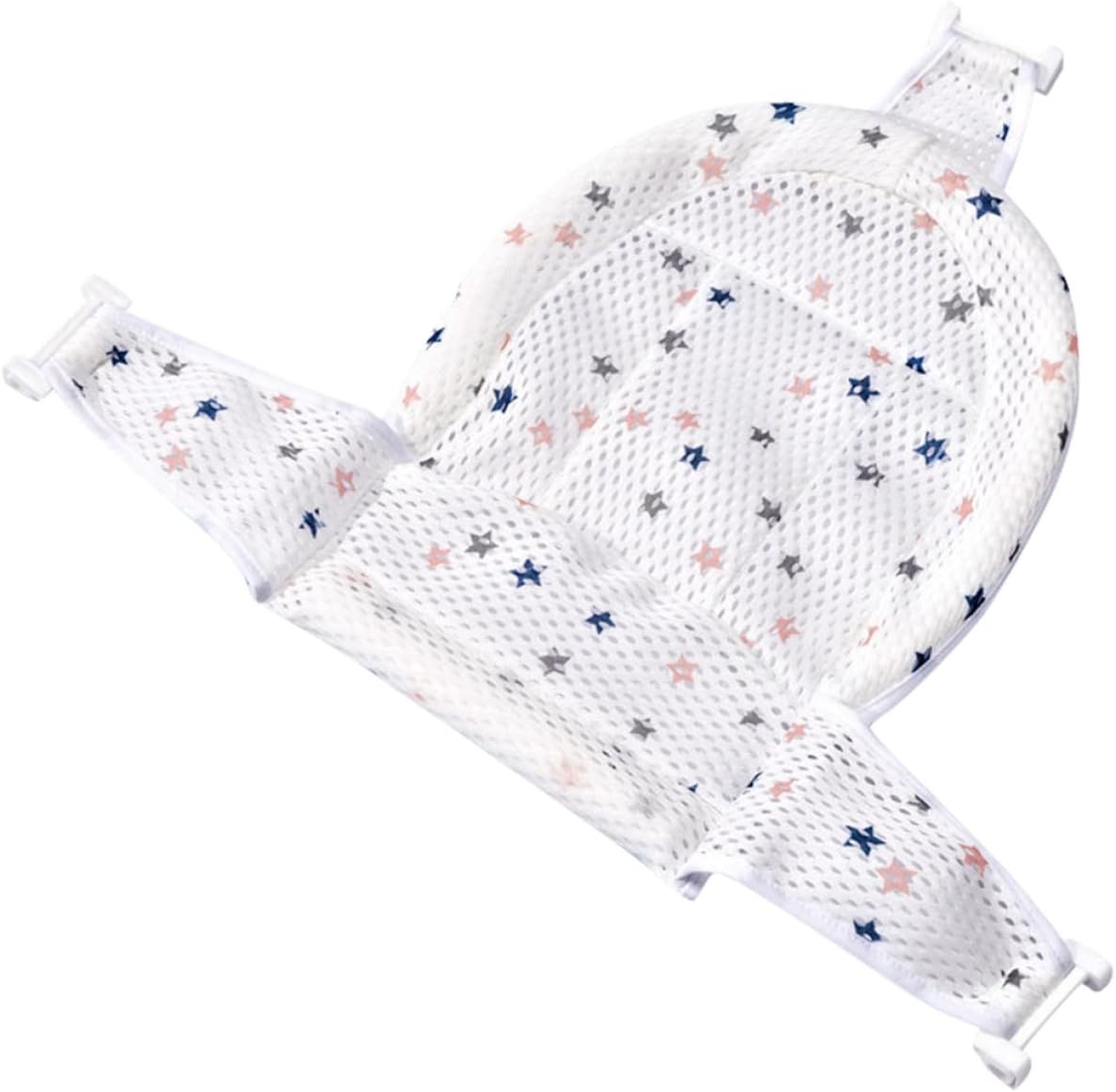 Adjustable Bath Seat Mesh for Breathable Soft Shower Sling with Multi-Buckle Back Stabilizer Elastic Comfortable Bathtub Mesh for Secure Bathing and Spine Protection