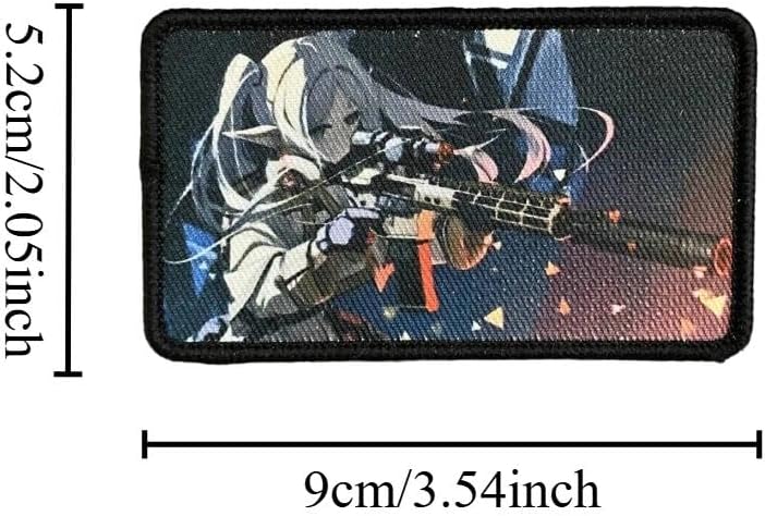Patches for Backpacks, Funny Anime Girl Patches Embroidered Tactical Patches, Military Style Hook and Loop Badges, DIY Morale Applique Accessories for Jacket, Backpack, Hats image 4