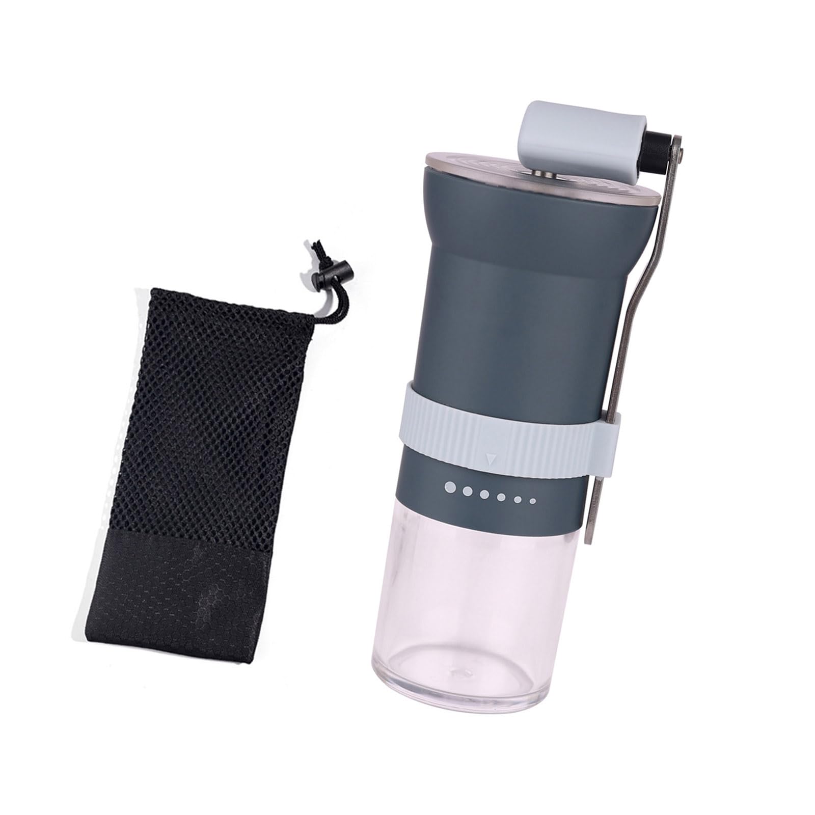 MALSSE Manual Coffee Grinder Handheld Coffee Grinder with Accurate Setting for Espressos or Hand Press Home