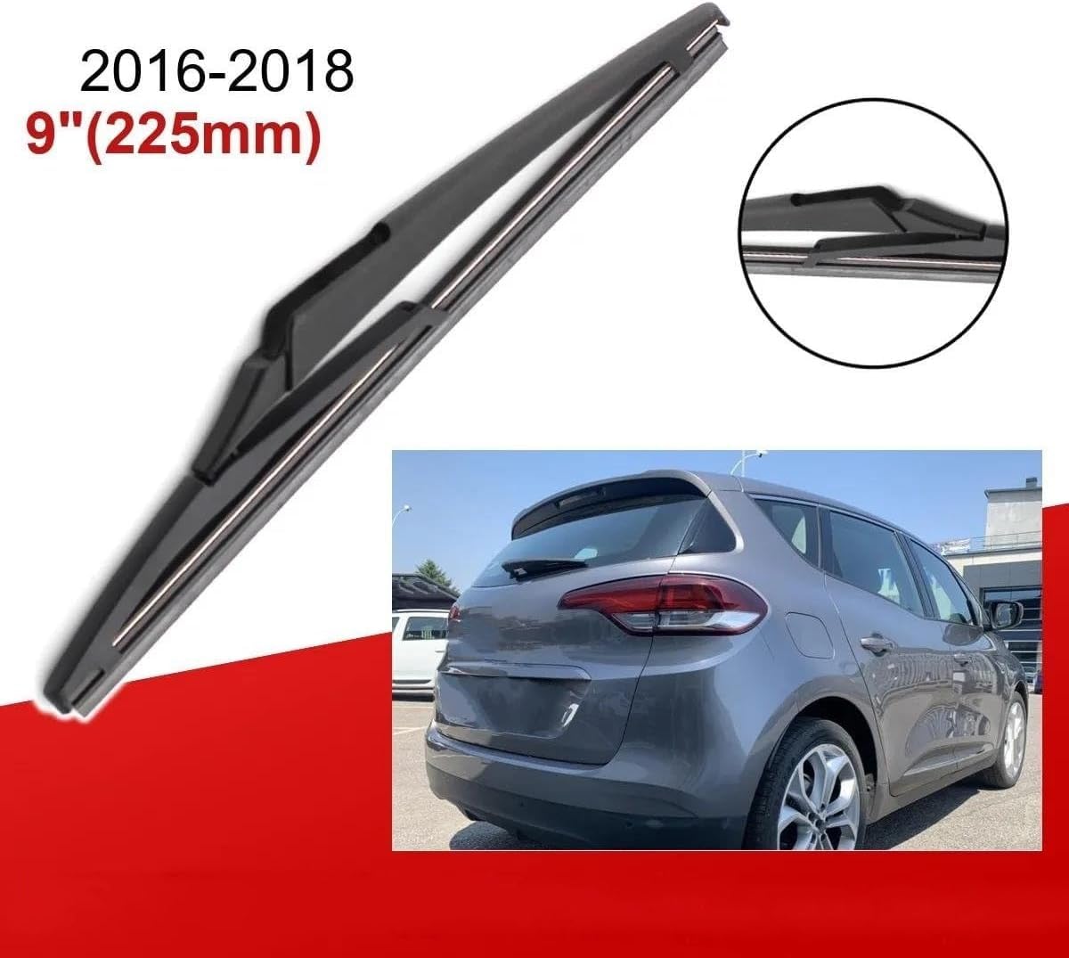 Per R&Enault Per GRand Per Scenic 4 2016 2017 2018 30 "+ 26" + 9 "Auto Anteriore Posteriore Tergicristallo Spazzole Spazzole Tergicristallo Auto Parabrezza Tergicristallo