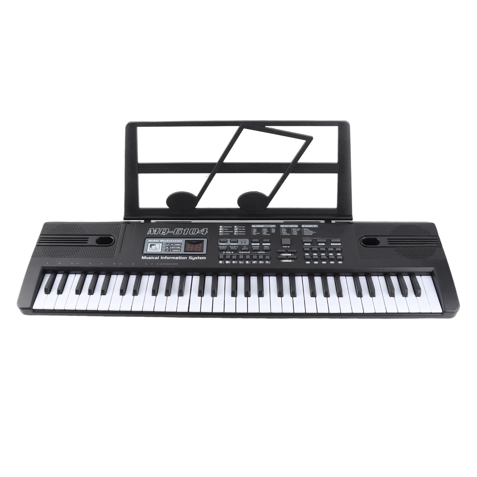 Teclado Digital 61 Teclas órgano Electrónico Portátil para Niños Aprendizaje Musical