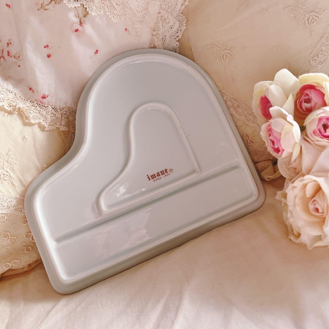 Amazon.co.jp: イマン ビビアン ピアノ型プレート 陶器トレー