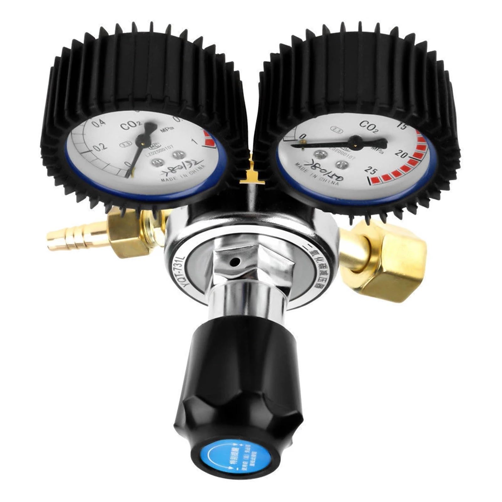 CO2-Gasdurchflussmesser, Regler, Kohlendioxid-Schweißdruckminderer, Gasmessgerät