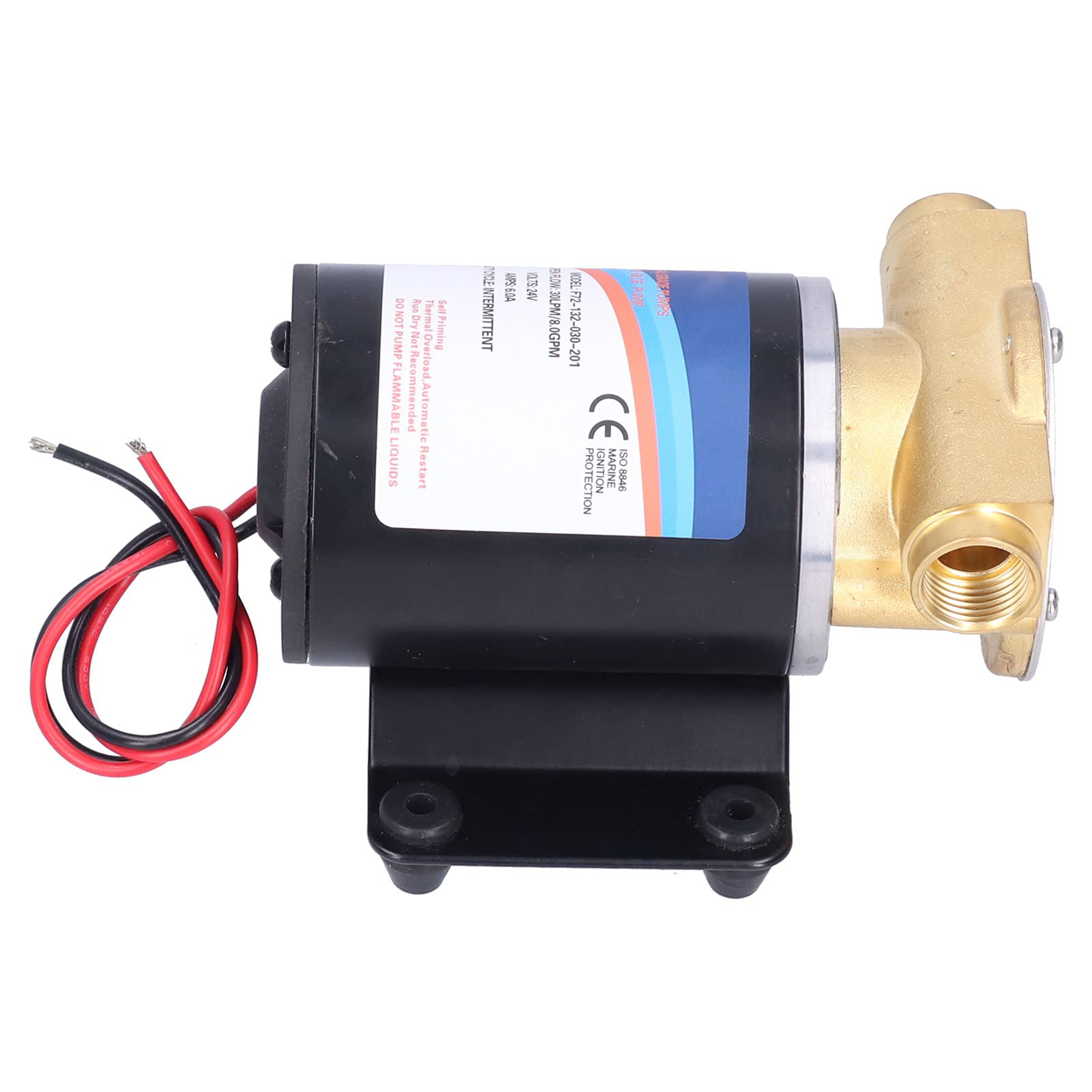 Bomba de Drenaje Bomba de Drenaje Bomba de Transferencia de Agua Portátil Automática Accesorios de Cambio de Agua de Sentina Centrífuga Autocebante 8GPM 30.0L por Minuto 3