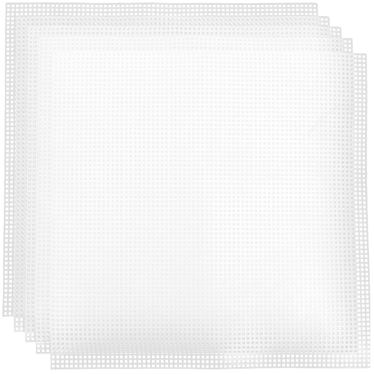 Plastique blanc 30x30 cm ABOOFAN lot de 5 feuilles de grille stable pour sac et broderie