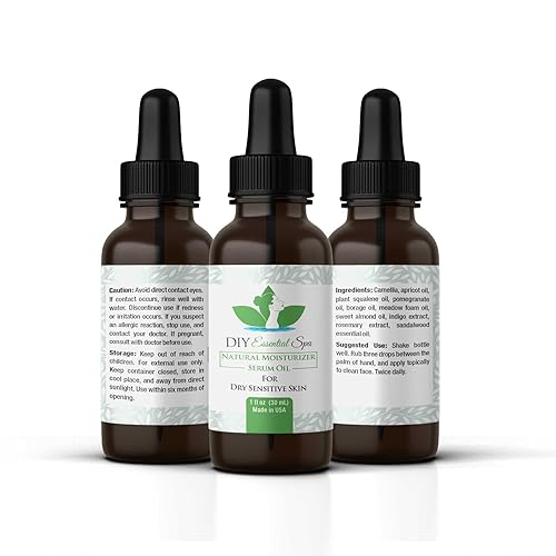 Aceite de suero hidratante natural, aceite facial, para pieles secas y sensibles.