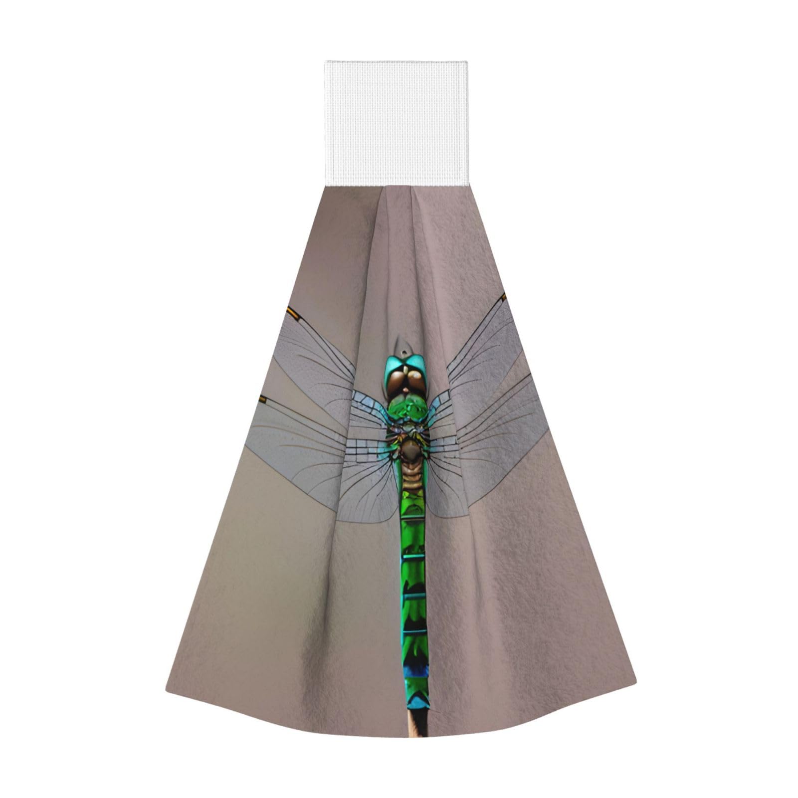 DUWAA Dragonfly Print Hanging Hand Towel Quick Dry Bathroom Towel Soft Kitchen Towel