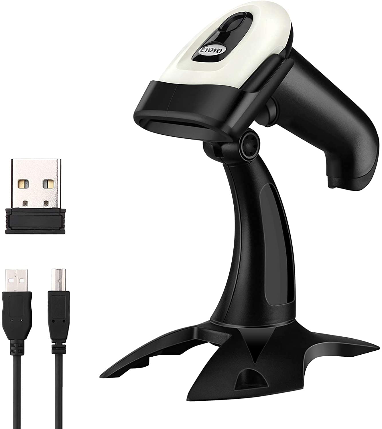 Buy Eyoyo 2D QR Wireless Barcode Scanner, 1D Handheld Barcode Reader