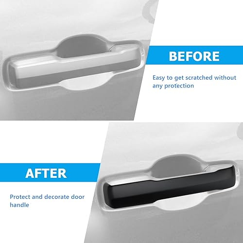 Miniatura 2 de Cubierta de manija de puerta de automóvil compatible con Toyota Tundra 2022 2023 2024 2025 2026 Accesorios protector de manija de puerta para Tacoma