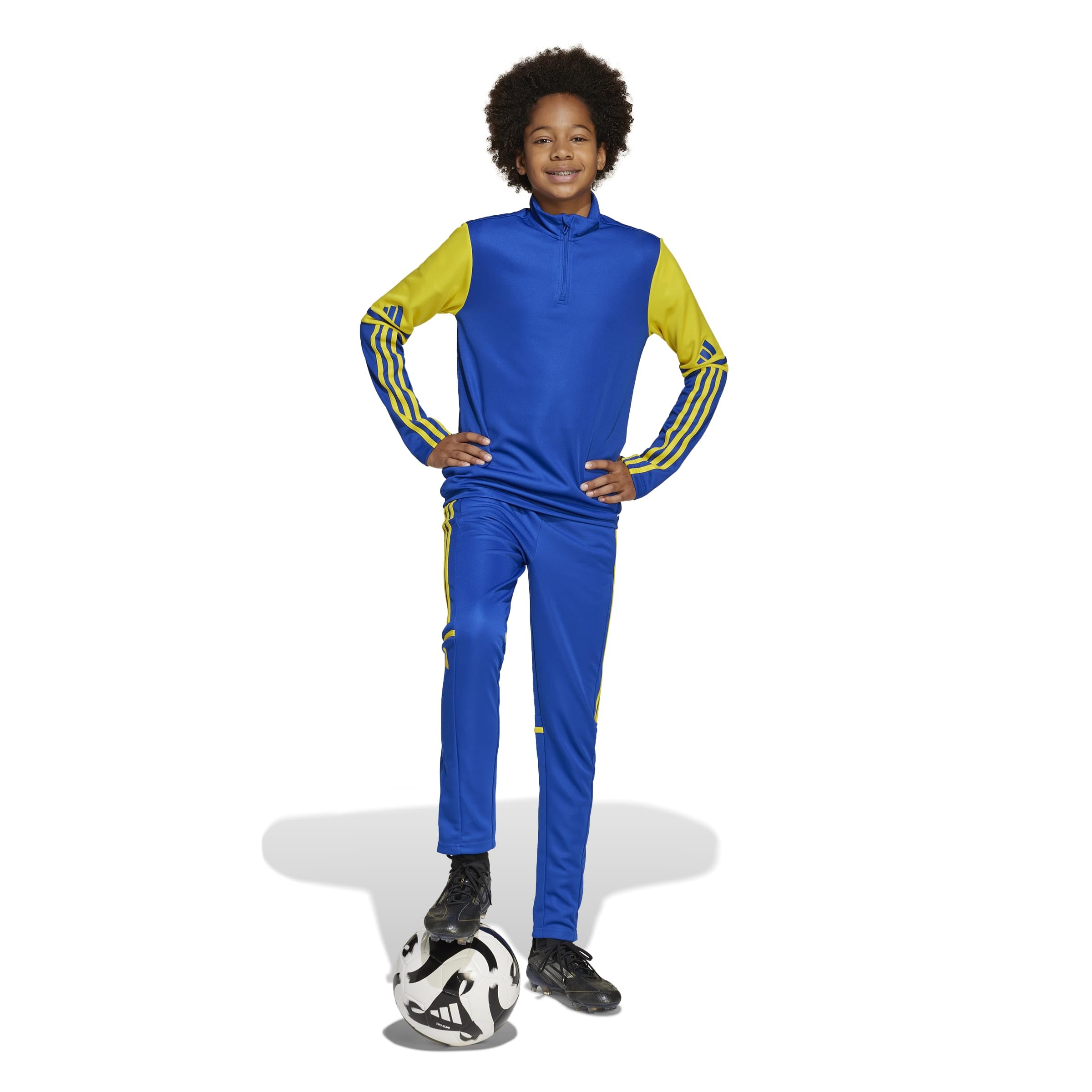 adidas Uniseks - dzieci Squadra25 Training Top Kids Sweatshirt, team royal blue/team yellow, 11-12 Years