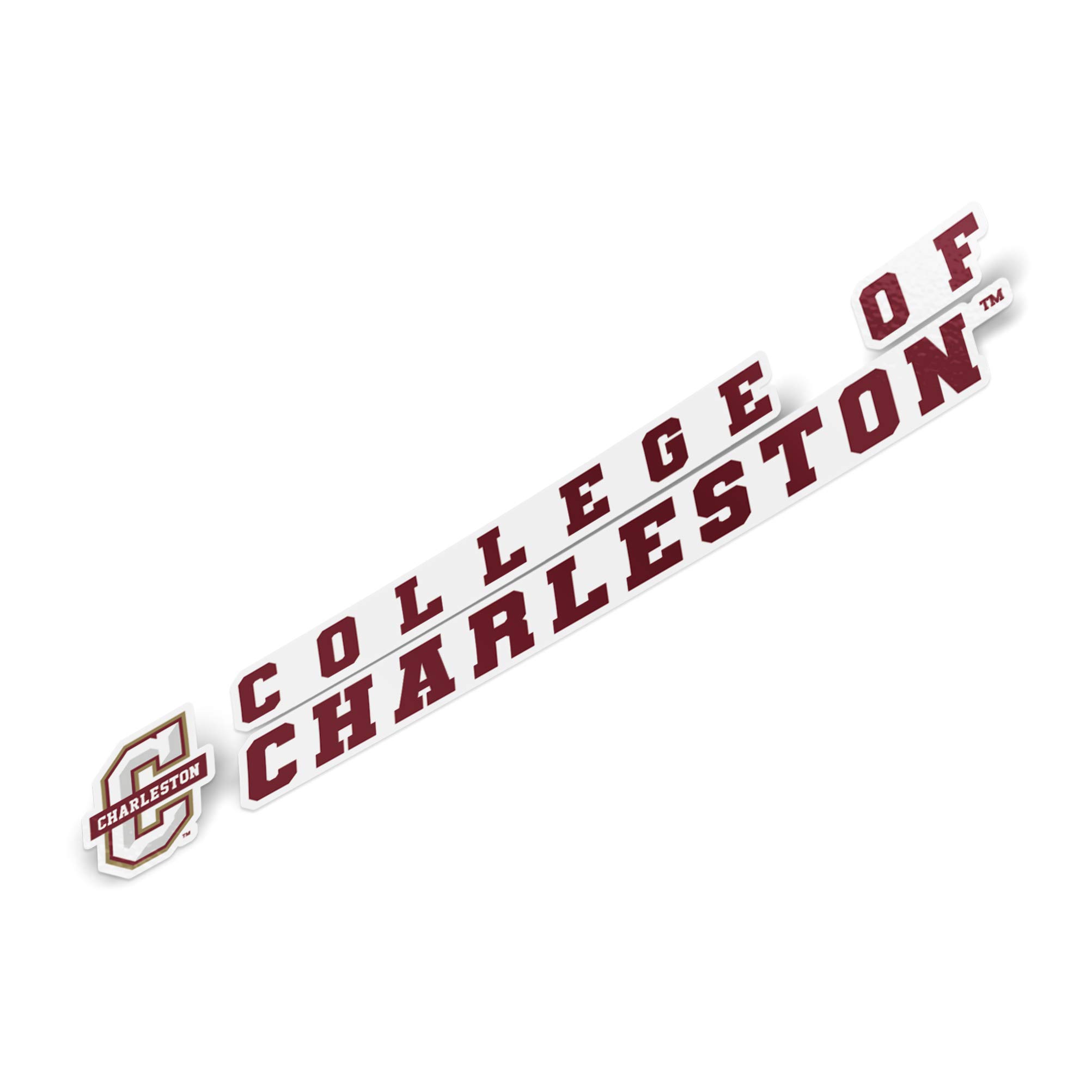Desert Cactus College of Charleston Cougars C of C Name Logo Vinyl Decal Laptop Water Bottle Car Scrapbook (8 Inch Sticker)