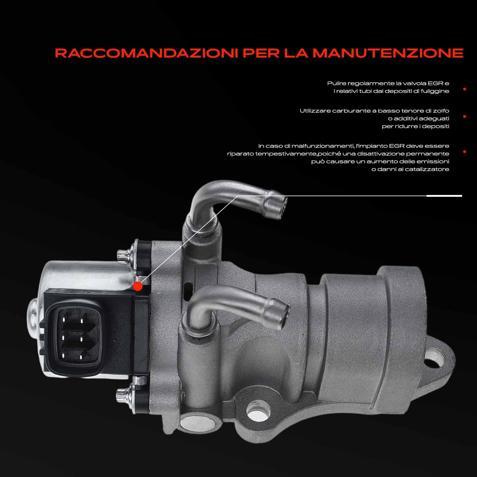 Frankberg Valvola EGR a 6 Poli 25620-27080 | Compatibile con: A.v.e.n.s.i.s Verso M2, R.A.V 4 II A2, Precedente R3
