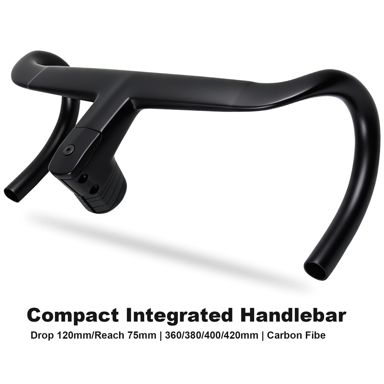 manubrio integrato bici corsa RXL SL manubrio bici da corsa compact 400*70 | UD opaco,venire con distanziatore attacco,1-1/8",manubrio dal design compatto