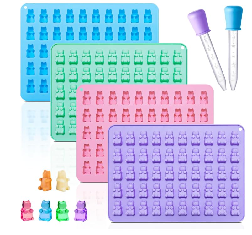 Moule silicone ours gélatine avec pipette pour un démoulage propre sans casser