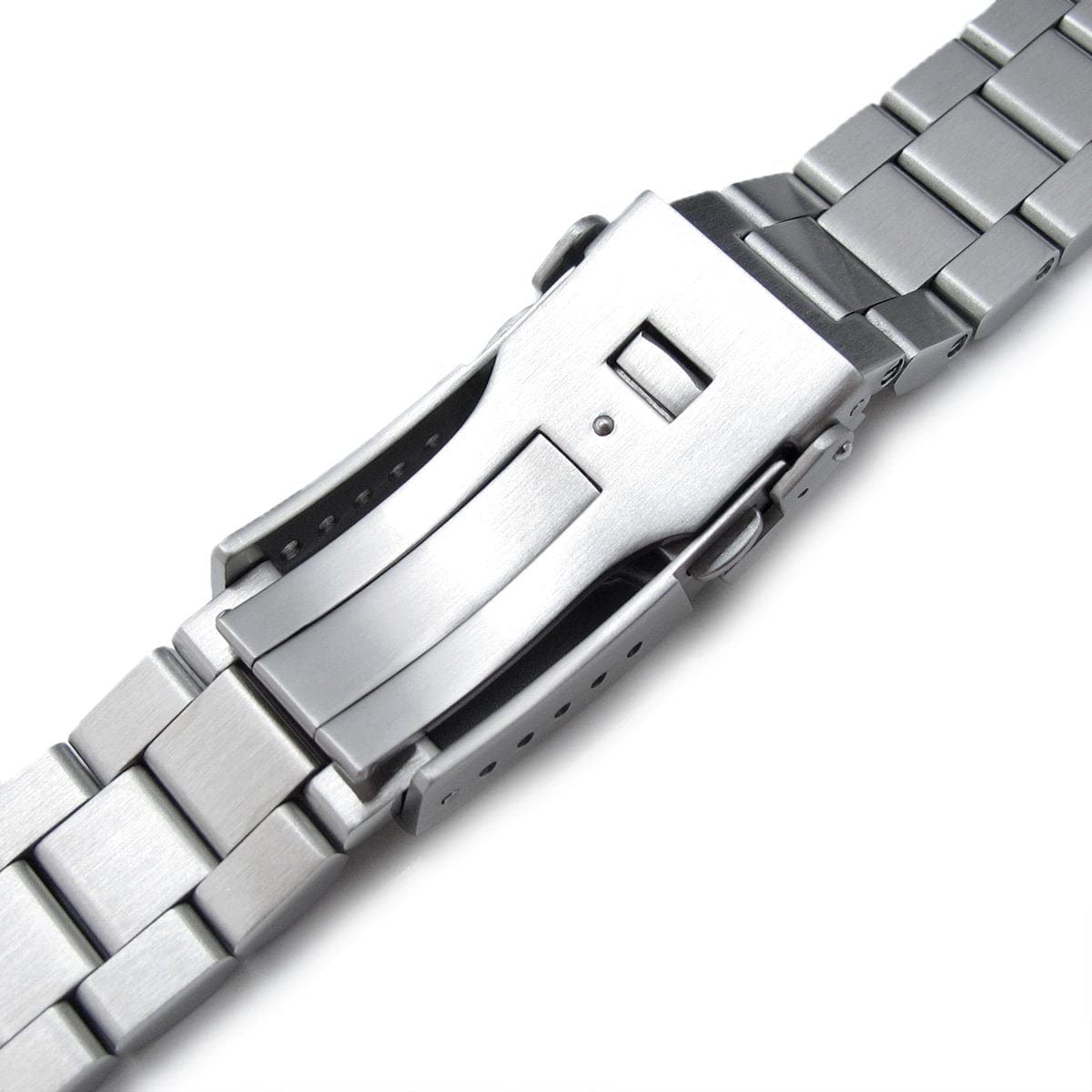 MiLTAT Bracelet de montre 22 mm Hexad en métal compatible avec Seiko 5 42,5 mm SRPD77