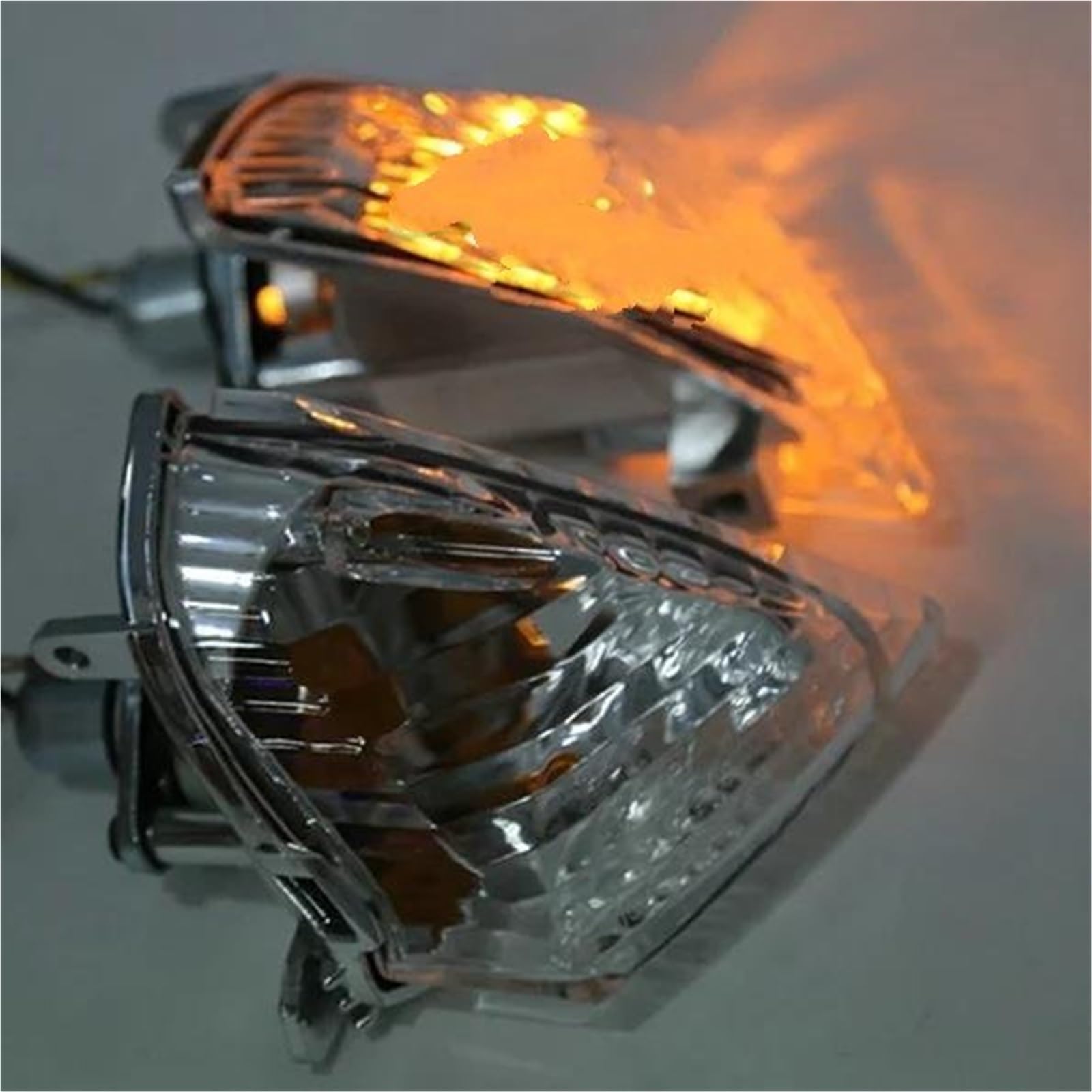 Indicadores de motocicleta Luces De Señalización Para Motocicleta Para Suzuki Para GSXR600 GSX-R750 2006-2007 Para K7 GSXR1000 2005-2006(Clear)