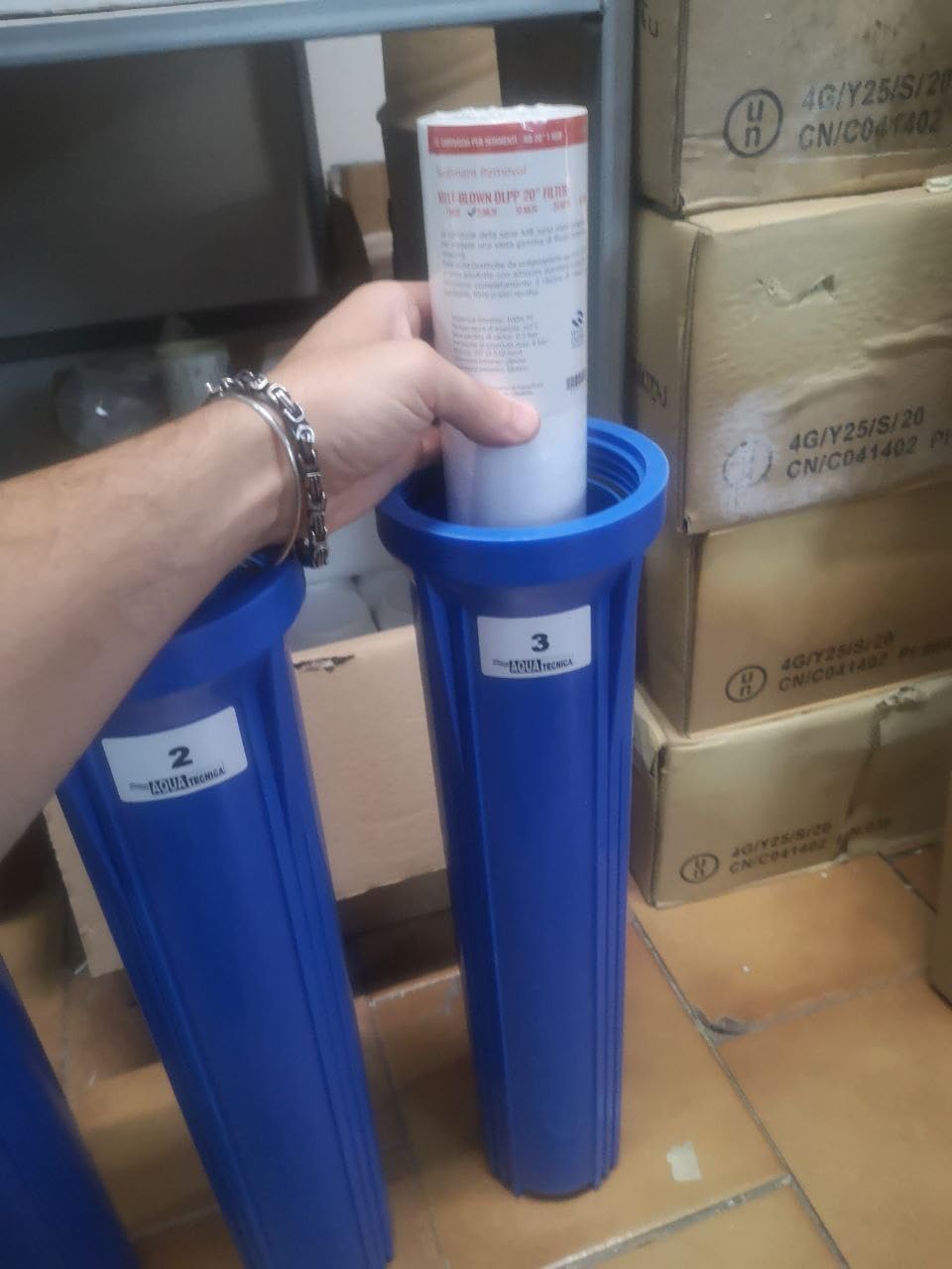 Sterilizzatore ACQUA UV-C 3 STADI per ACQUA DI POZZO - Completo e certificato CE - 1.200 Litri/ora - Elimina batteri