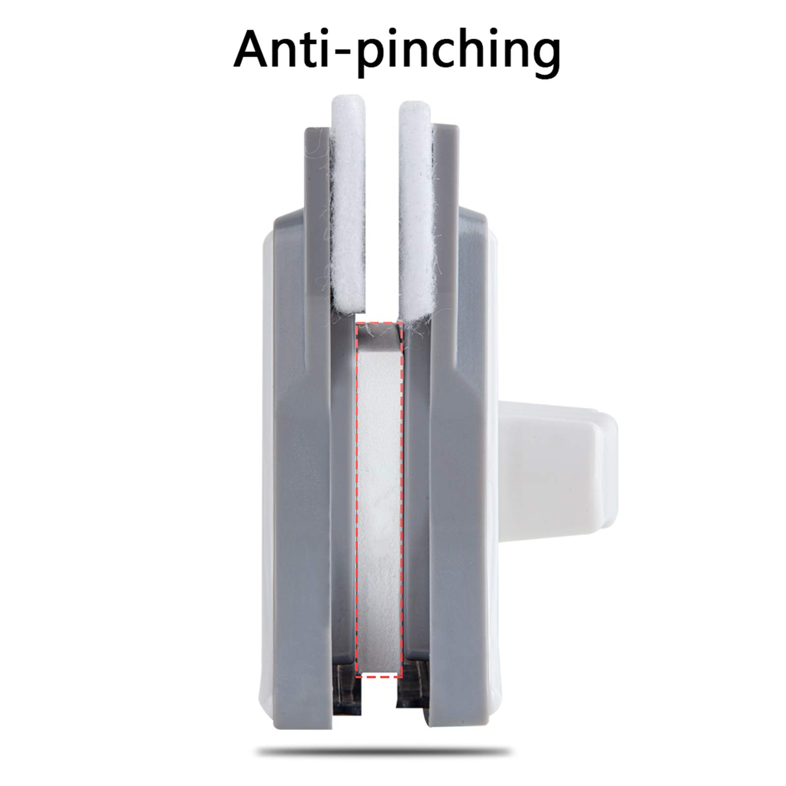 Limpiador de Ventana Magnético con Cuerda Anti-caída, Anti-pellizco, Limpiador de Cristales de Limpiaparabrisas para Ventanas de Acristalamiento de 16-30mm de Grosor