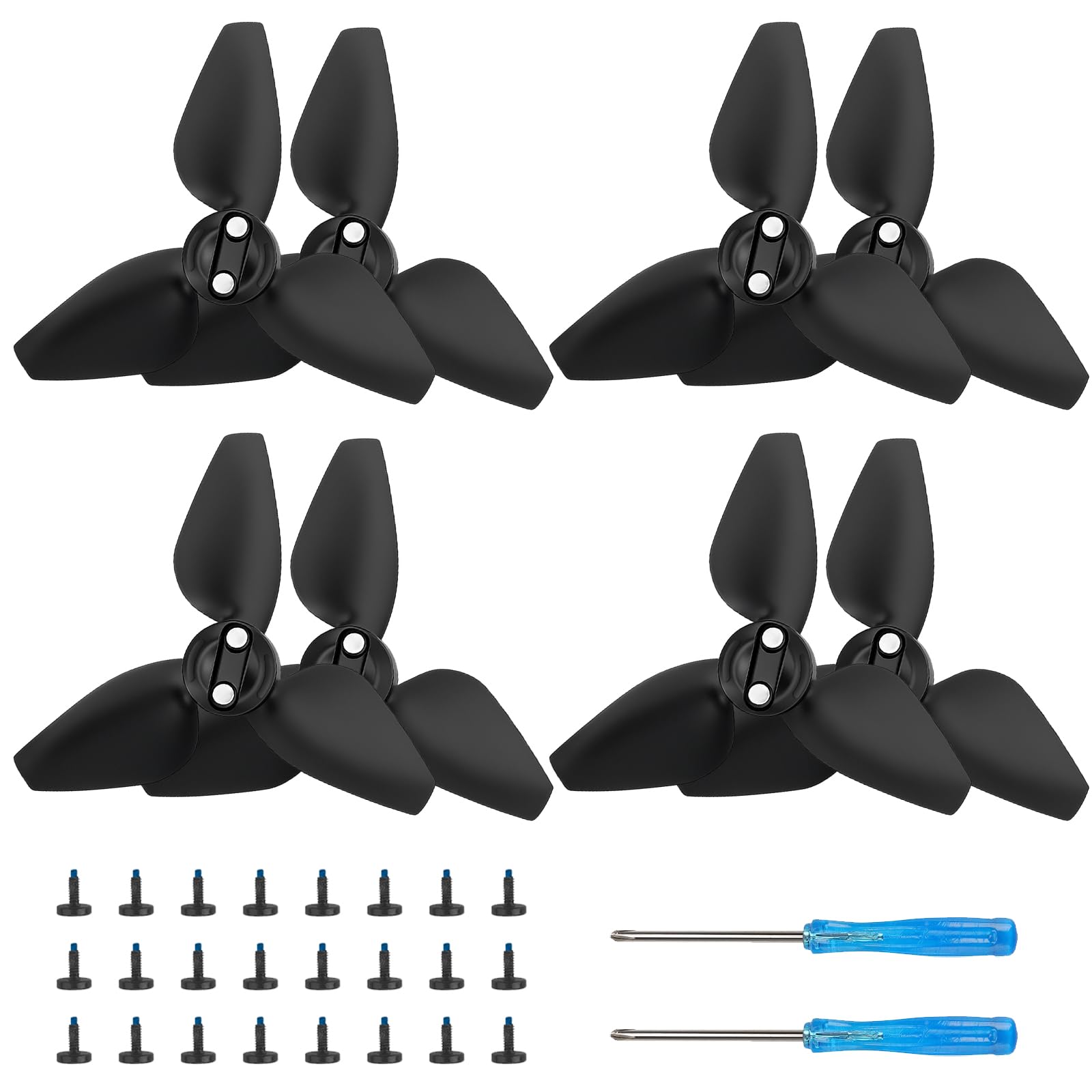 Bocguy 16 Pcs Drone Mavic Mini Hélices, modelo 4726 Hélices para Mavic Mini Accesorios Reemplazo de Drones con 24 Tornillos & 2 Destornillador, Bajo Ruido & Estable (Plata) — view 19