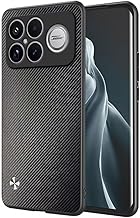 EASSGU Case for Poco F8 Ultra (6.9 Inches) Mobile Phone Case in Business Style with PU Leather Back - Kevlar