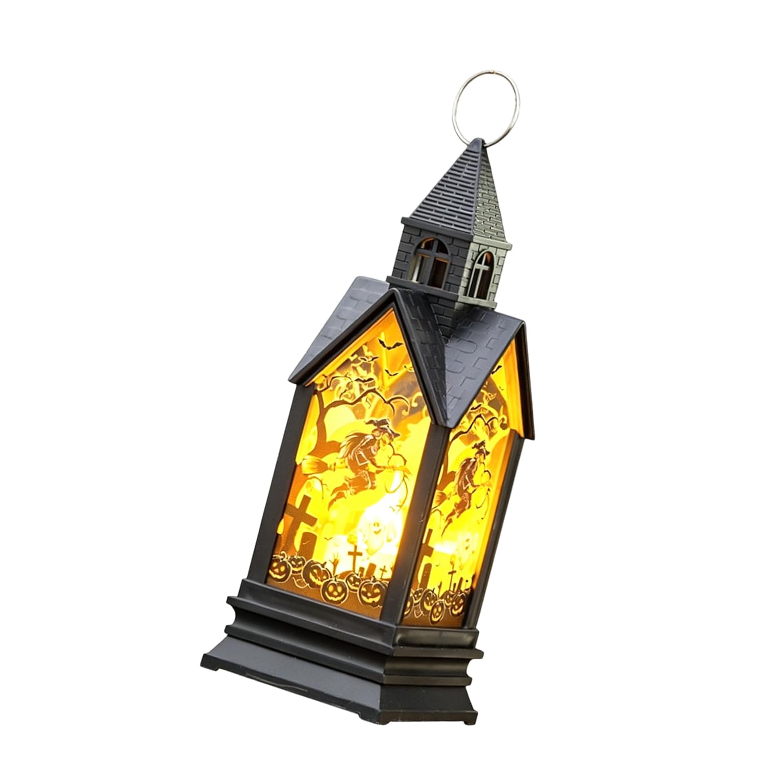 PANGBOER Battery Powered Halloween Decor, Warm Glow Accent Light for Tabletop Display, Shelf Decor or Entryway Use Halloween Tabletop Battery Powered Accent Light Warm Glow Party Decoration Top