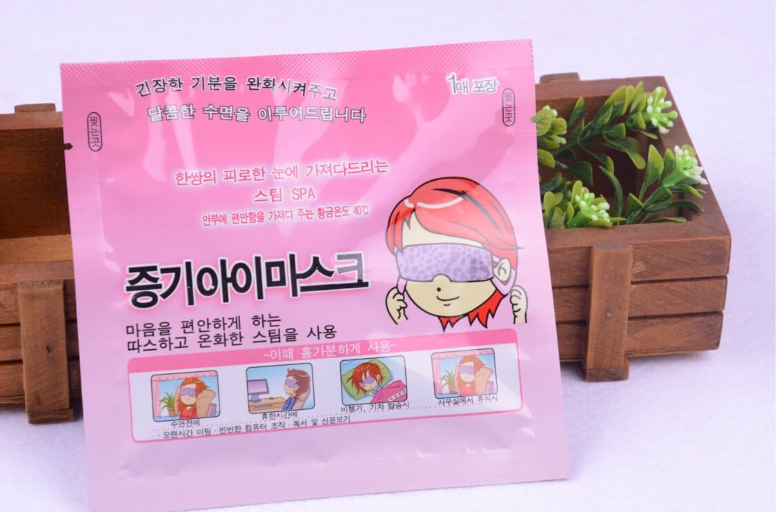 Magik Steam Warm Eye Mask 10 Pads - Relaxing, Sleep-Friendly, Soothing Eye Spa (Lavender)