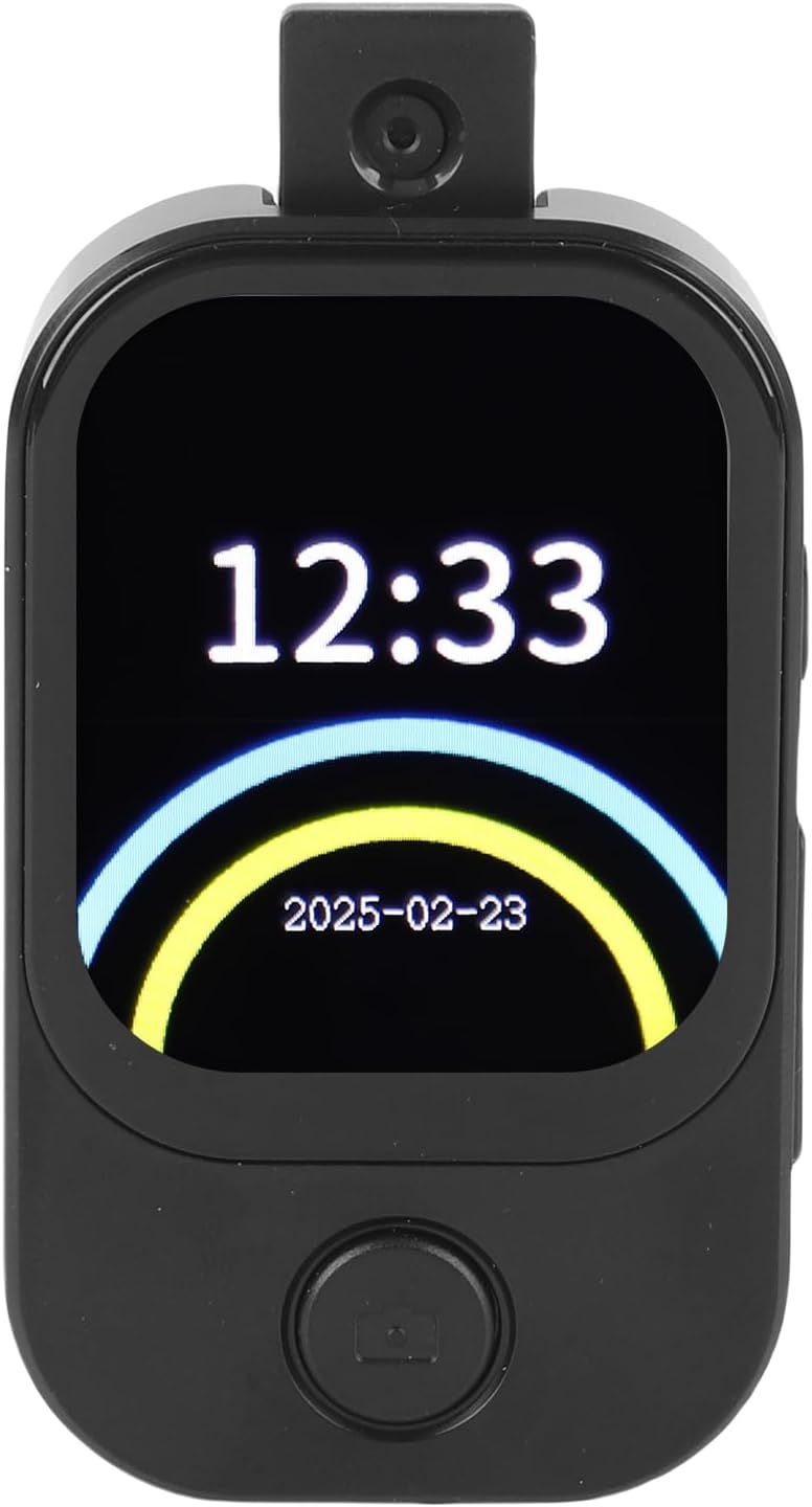 5.4 HiFi MP3 Player with Camera Touch Screen Alarm Clock for Outdoor Enthusiasts Black (Without Memory Card)