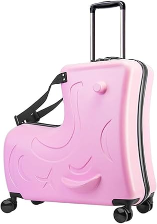キャリー ケース ファッション ポニー スーツケース ピンク 子供が乗れる Amazon | [Qiawvio] キャリー ケース ファッションかわいい