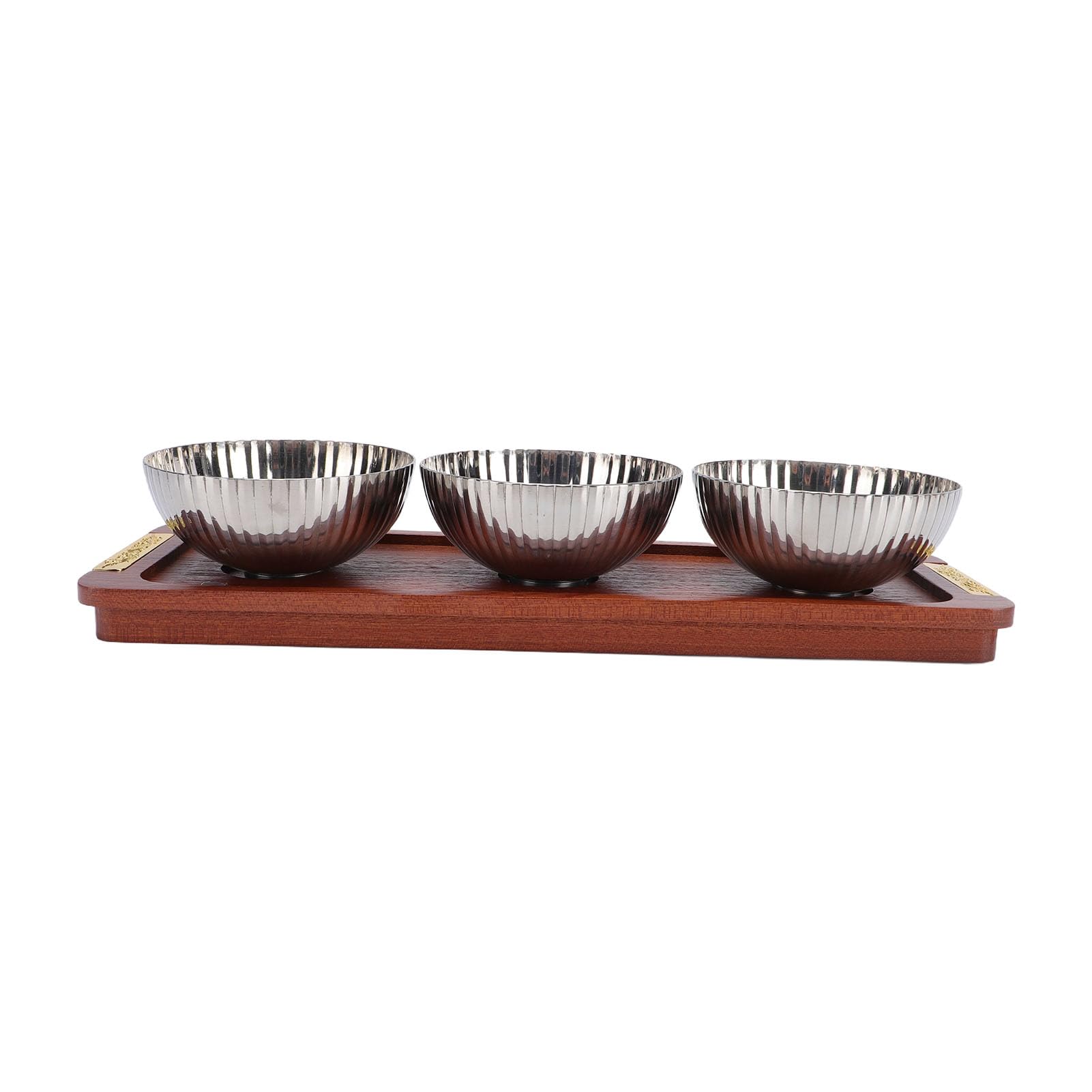 aqxreight Edelstahl Snack Servierschalen Set
